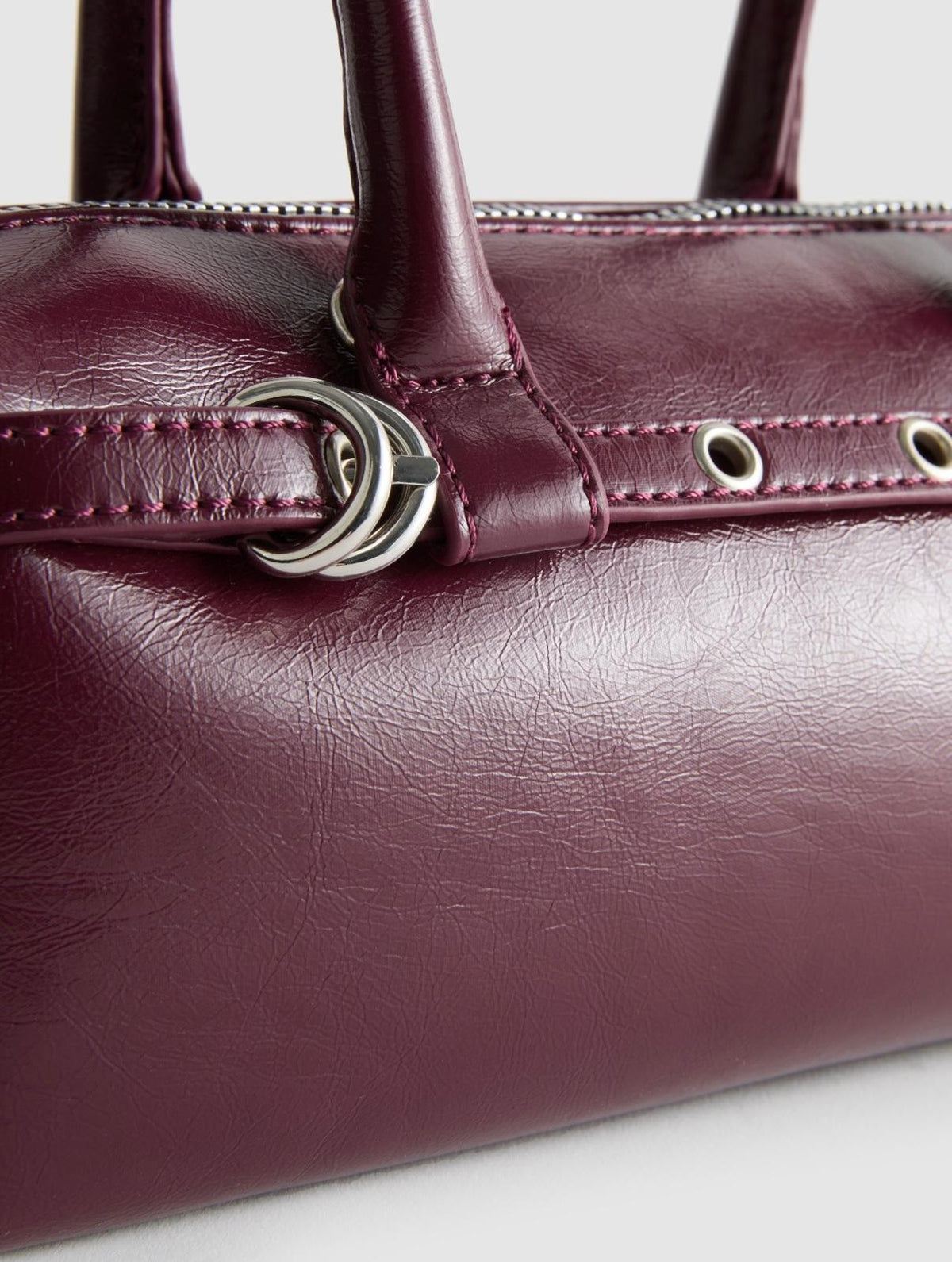 Eyelet Detail Shouler Bag